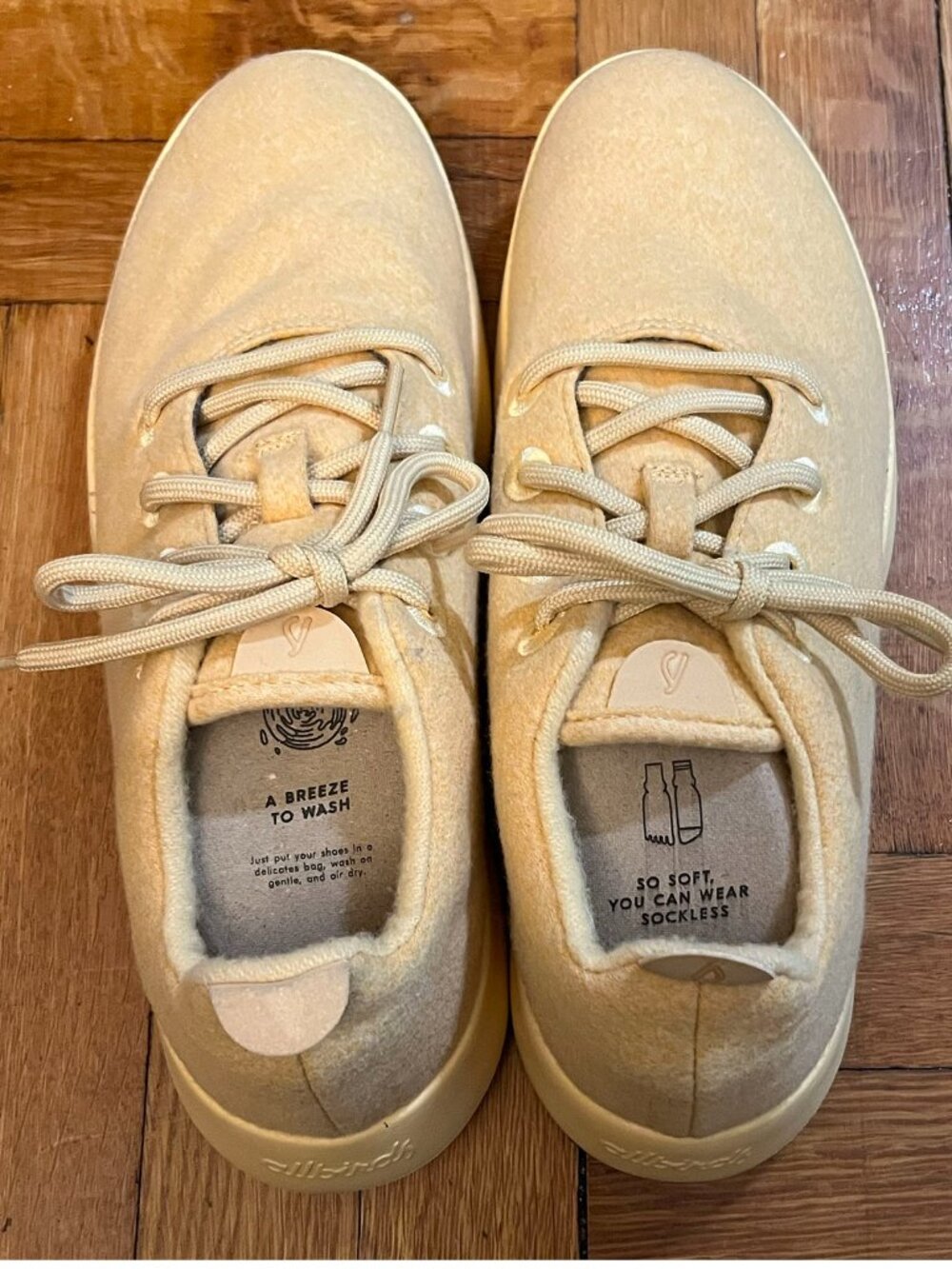 Allbirds Men’s Yellow Merino Wool Runner NZ Shoes Size 11